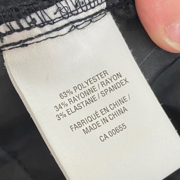 Reitmans Black Dress Pants Textured‎ Size 16 High Rise Pockets Business Casual - Picture 9 of 11